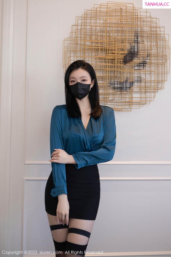 安然Maleah  [XiuRen]高清写真图 2023.03.14 No.6413 安然anran 黑丝美腿第2张图片